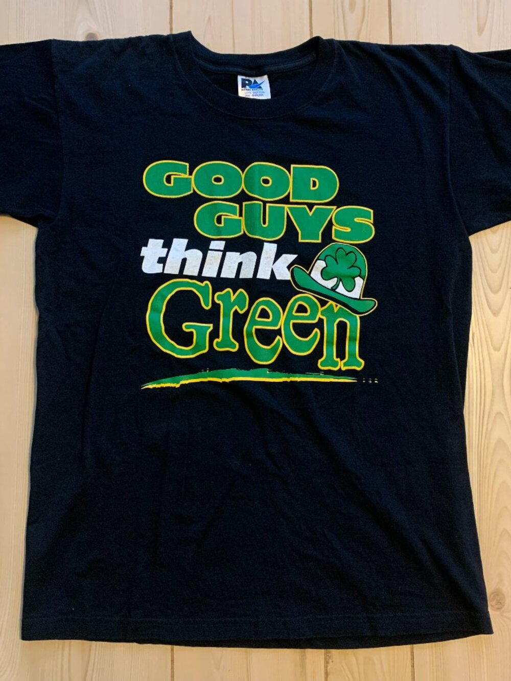 Vintage 90s Royal Avalon Good Guys Think Green St. Patrick's Day Irish T-Shirt L